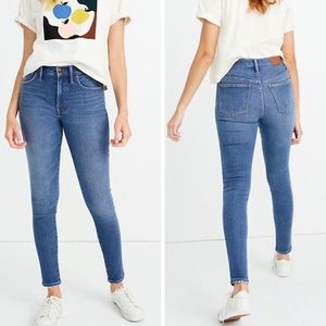 Madewell 9" High Rise Skinny Jeans Pearson Wash